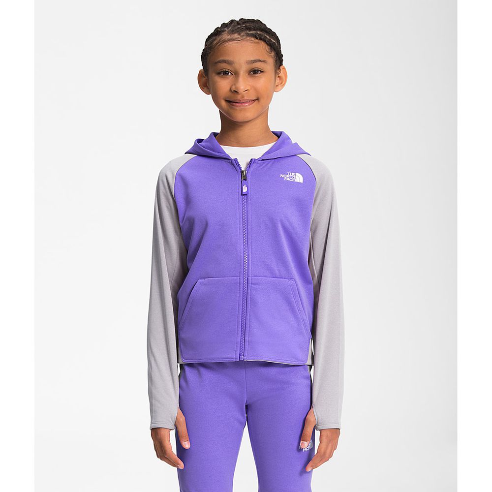 The North Face Hoodie Girls Australia - The North Face Winter Warm Full Zip Purple (IAN-807549)